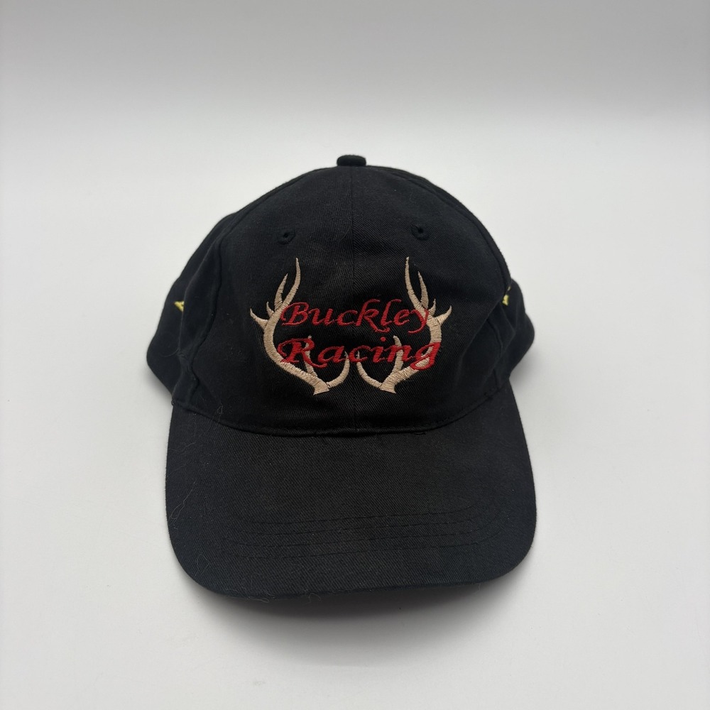 Buckley Racing Kelly Tire Hat Mens One Size‎ Black Cap America 28 Deer Antlers